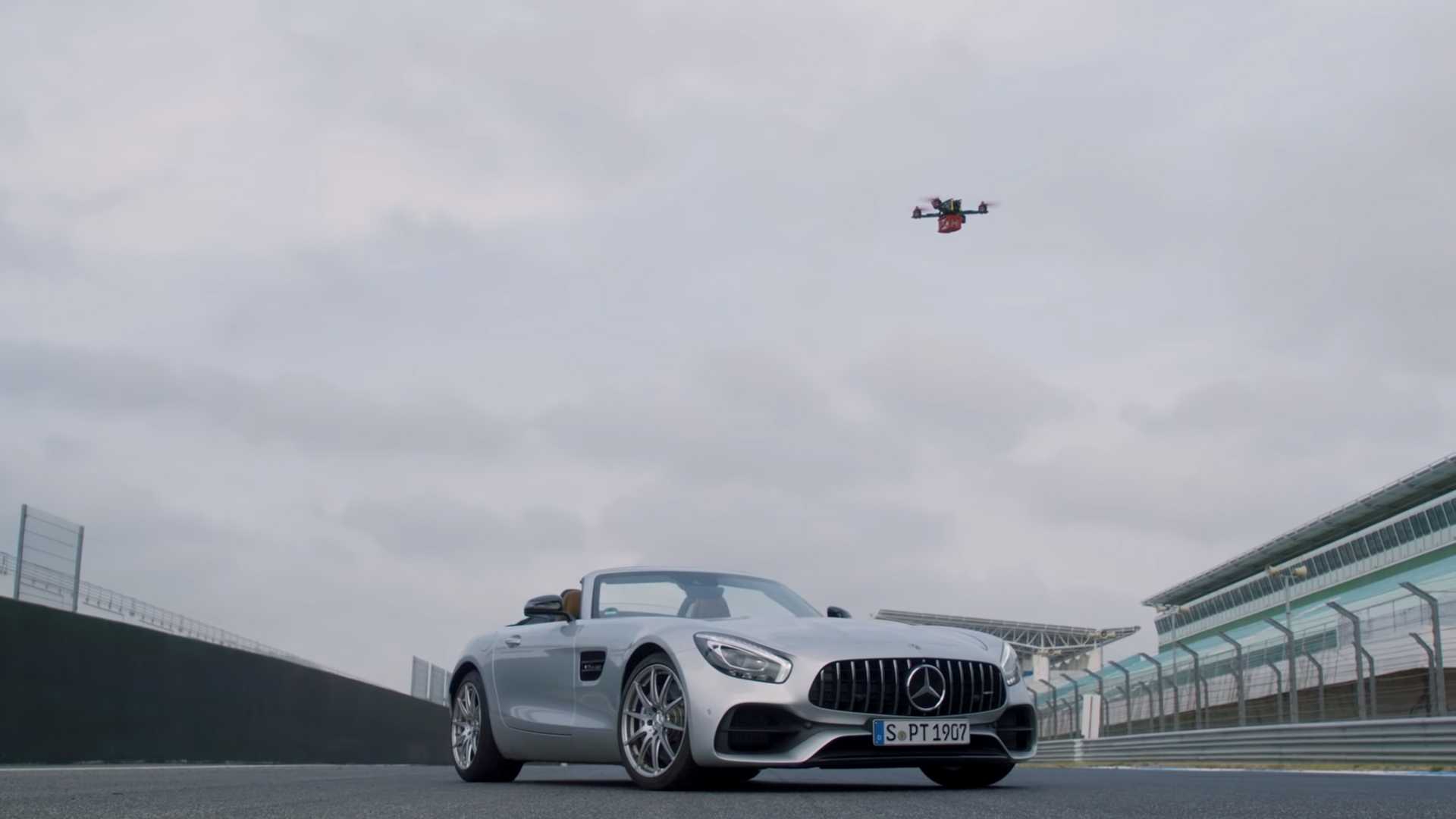 mercedes-amg-gt-vs-drone