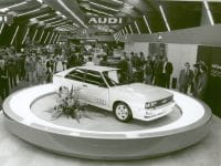 Presented at Automobilsalon in Geneva 1980: The Audi quattro